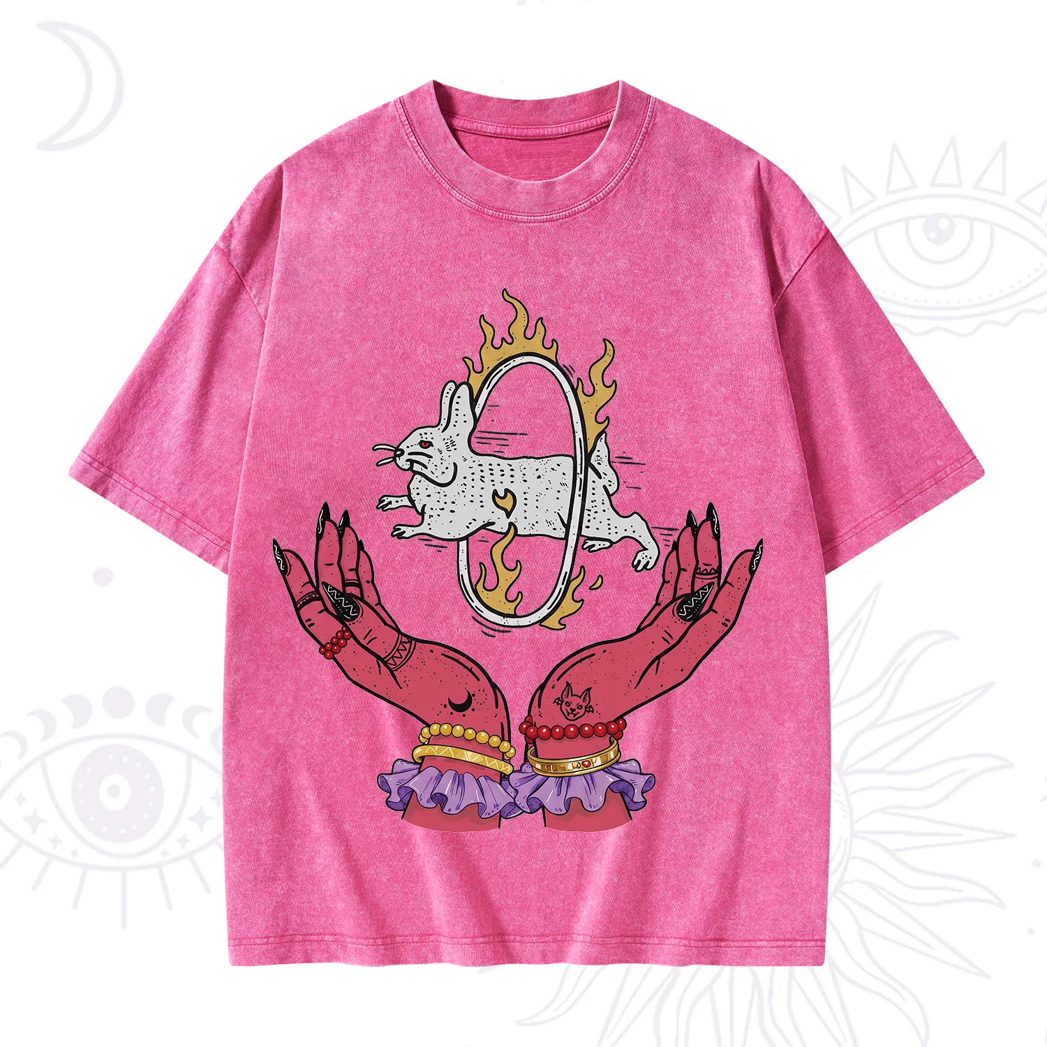 Purplehecate Remera Save The Rabbit Washed T-Shirt
