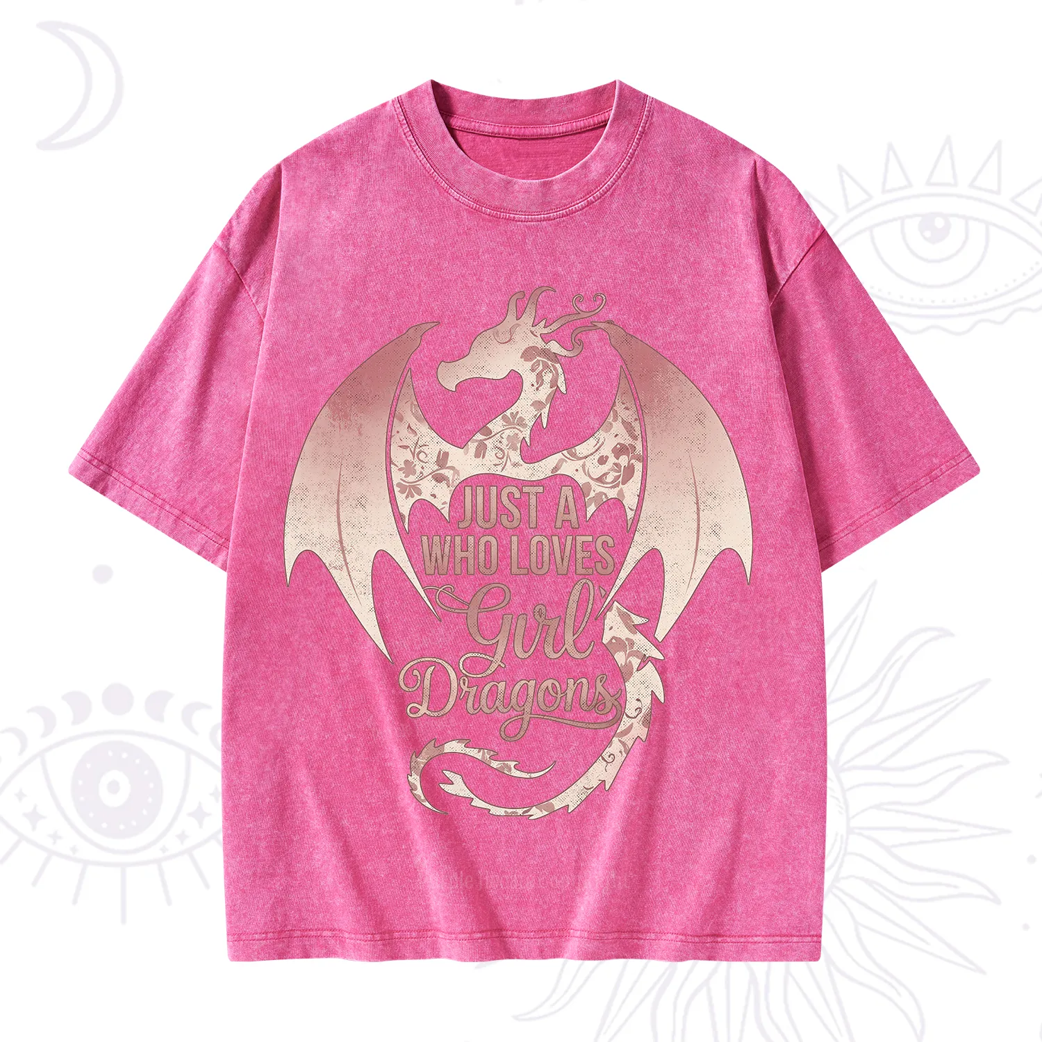 Purplehecate Just A Girl Who Loves Dragons Washed T-Shirt