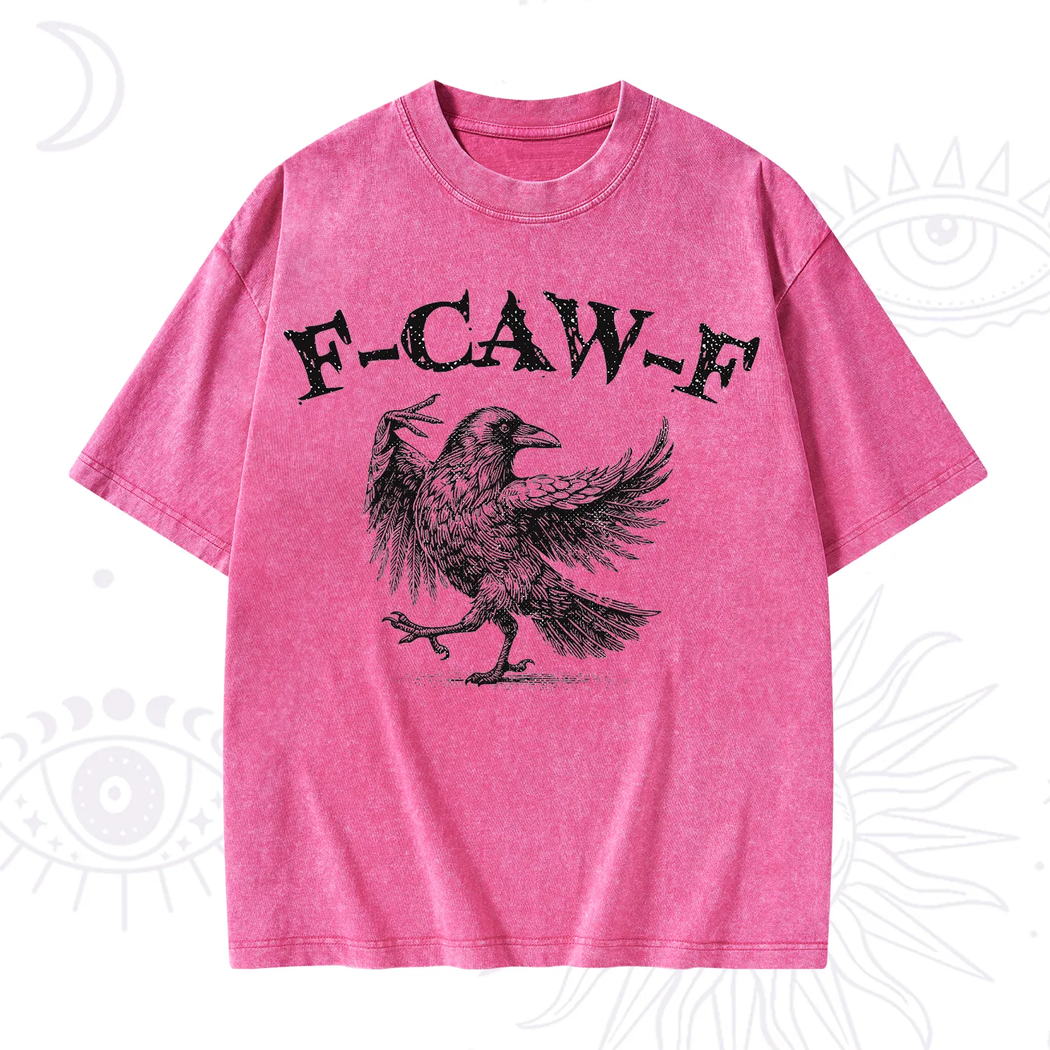 Purplehecate F-caw-f Crow Washed T-Shirt