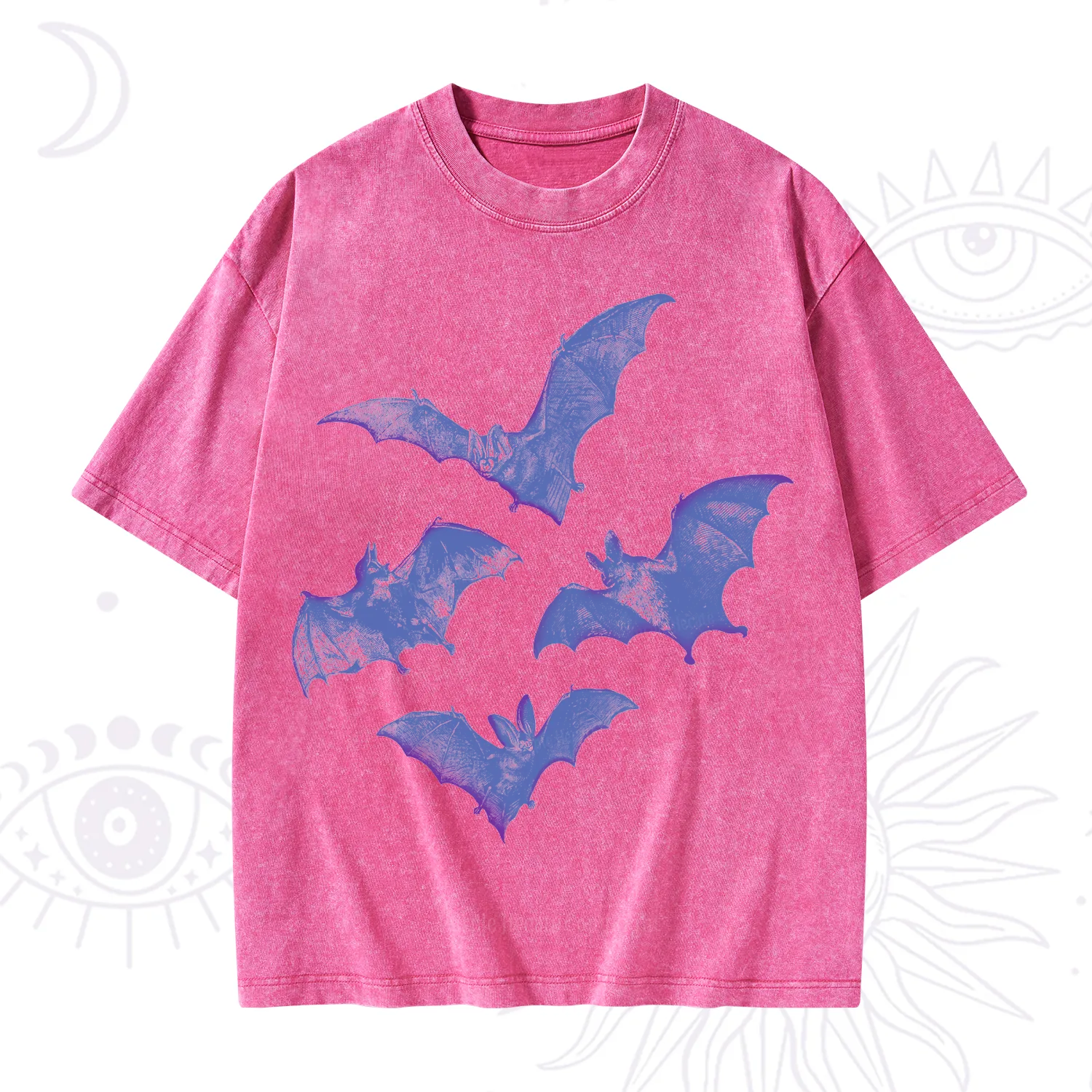 Purplehecate Vintage Bats Washed T-Shirt