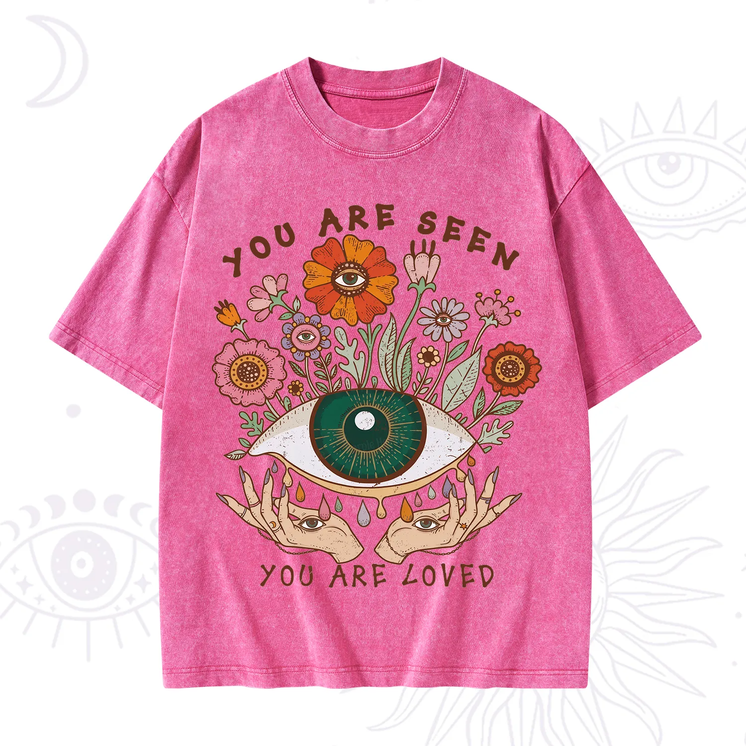 Purplehecate You Are Seen You Are Loved Washed T-Shirt
