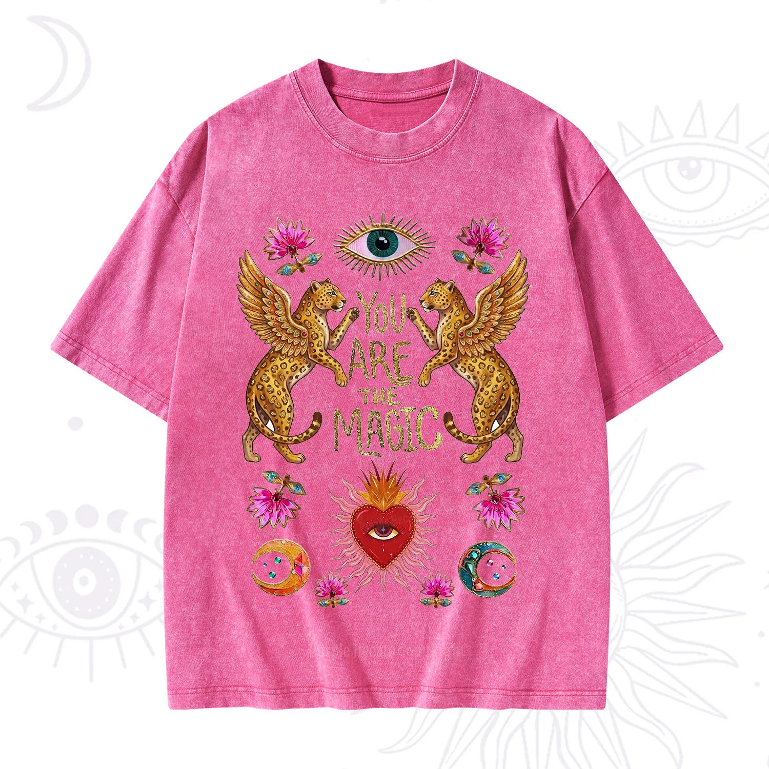 Purplehecate Vintage Tiger You Are The Magic Washed T-Shirt