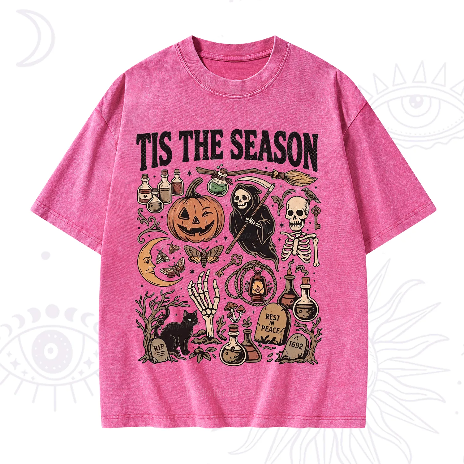 Purplehecate Tis The Season Washed T-Shirt
