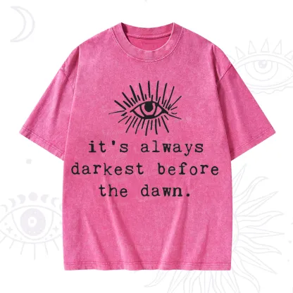 Purplehecate It's Always Darkest Before Dawn Washed T-Shirt