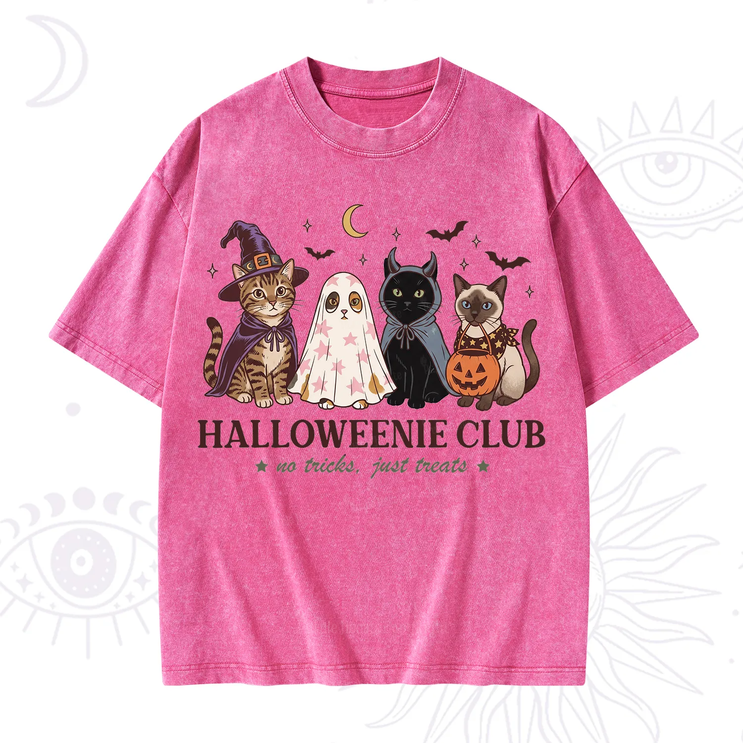 Purplehecate Halloweenie Club Washed T-Shirt