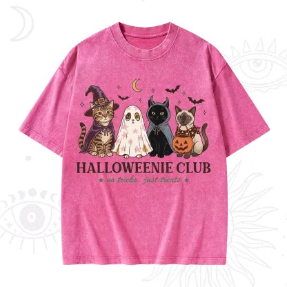 Purplehecate Halloweenie Club Washed T-Shirt