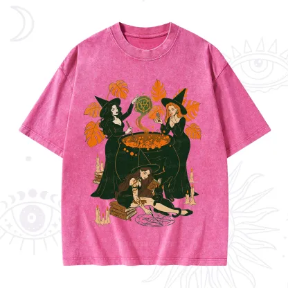 Purplehecate Midnight Potion Ritual Halloween Washed T-Shirt