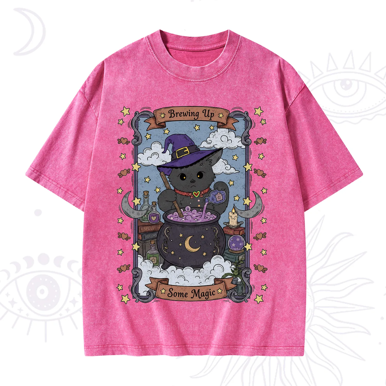 Purplehecate Brewing Up Some Magic Washed T-Shirt