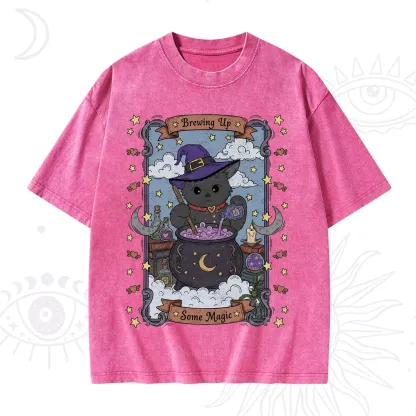 Purplehecate Brewing Up Some Magic Washed T-Shirt