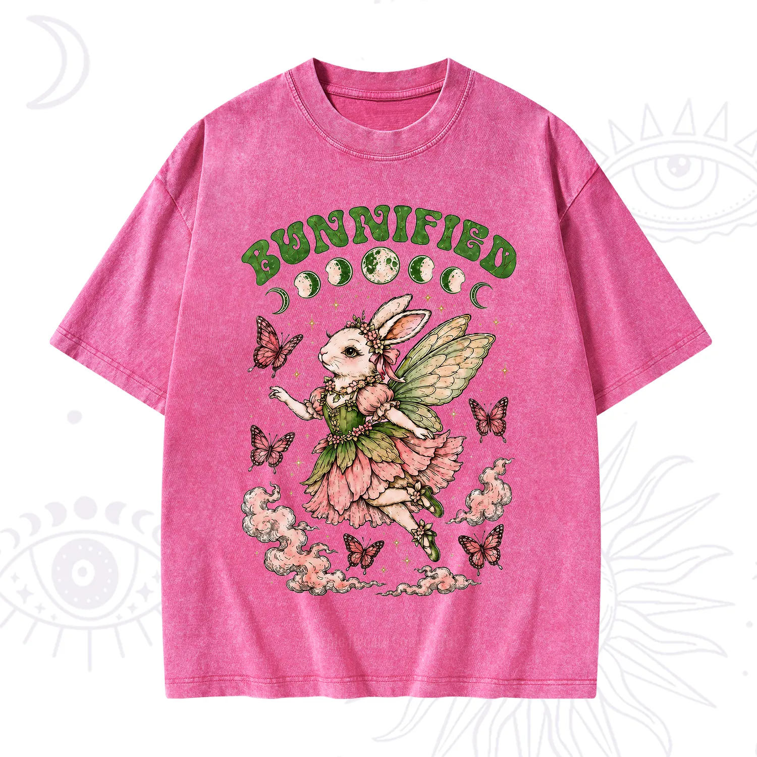 Purplehecate Bunnified Fairy Bunny Washed T-Shirt