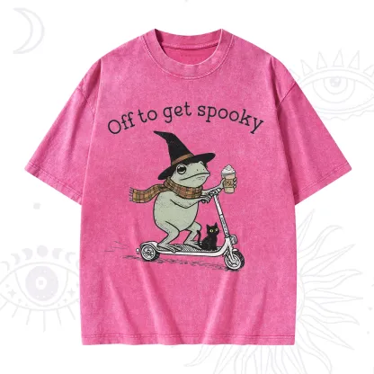 Purplehecate Off to get Spooky Halloween Forg Washed T-Shirt