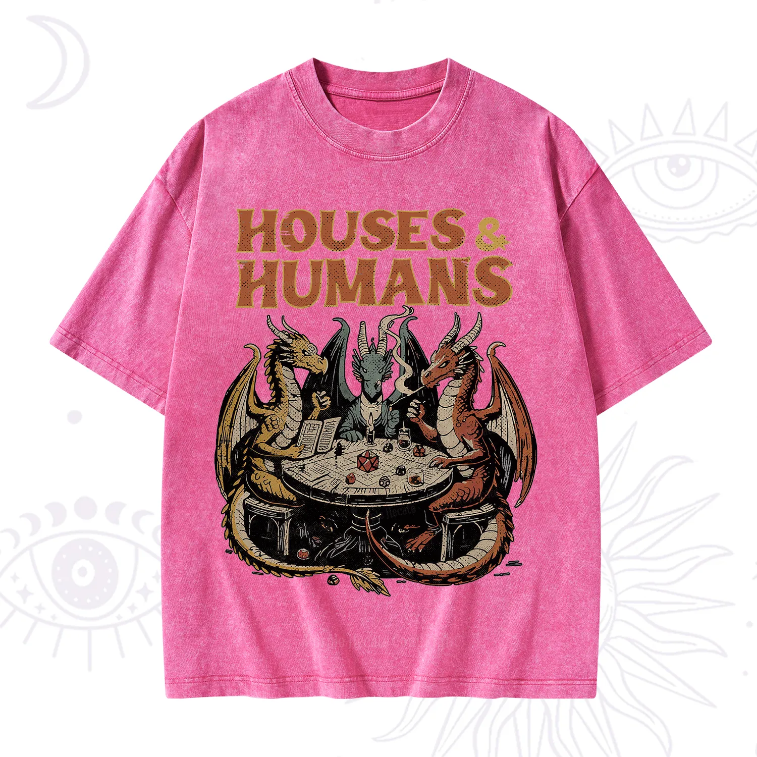 Purplehecate Houses And Humans Washed T-Shirt