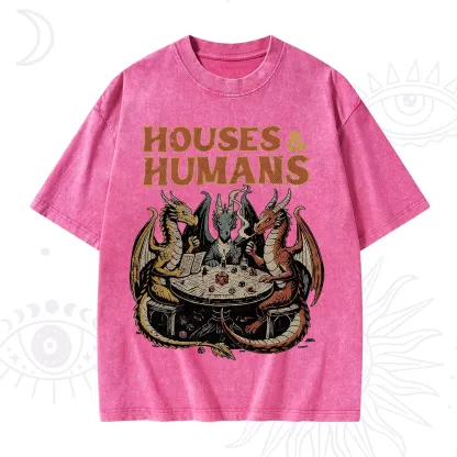 Purplehecate Houses And Humans Washed T-Shirt