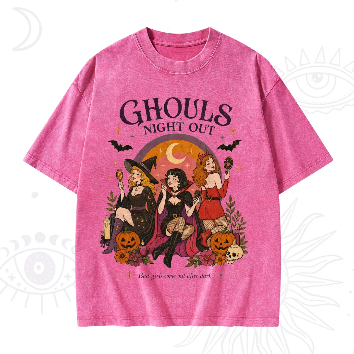 Purplehecate Ghouls Night Out Washed T-Shirt