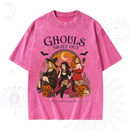 Purplehecate Ghouls Night Out Washed T-Shirt