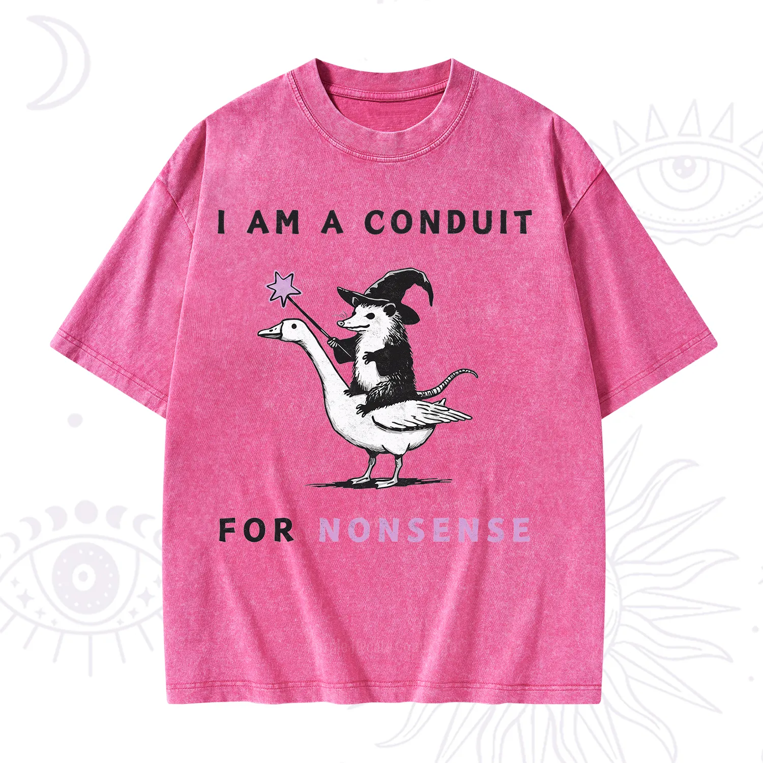 Purplehecate I Am A Conduit For Nonsense Washed T-Shirt