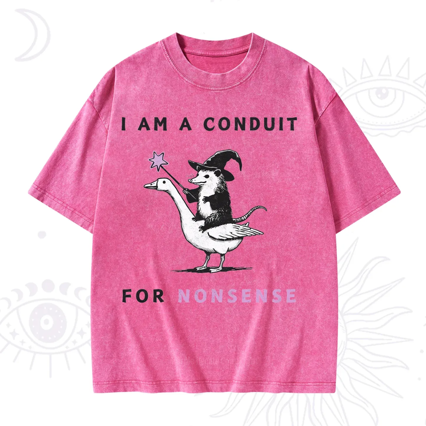 Purplehecate I Am A Conduit For Nonsense Washed T-Shirt