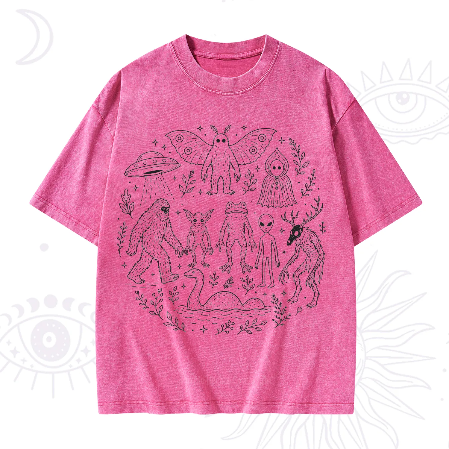 Purplehecate Respect the Locals Cryptid Washed T-Shirt