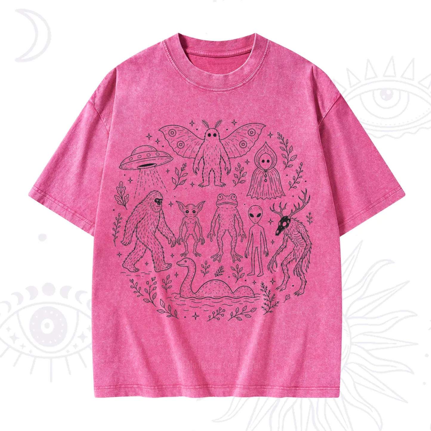 Purplehecate Respect the Locals Cryptid Washed T-Shirt