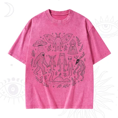 Purplehecate Respect the Locals Cryptid Washed T-Shirt