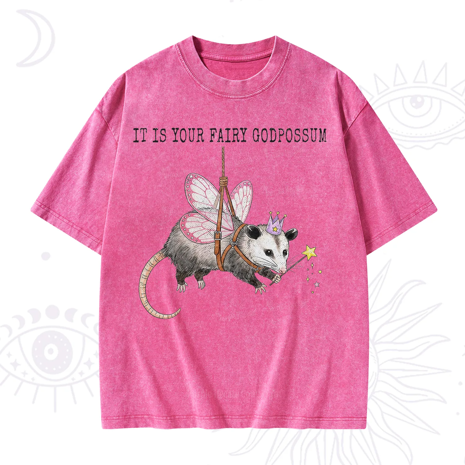 Purplehecate It Is Your Fairy Godpossum Washed T-Shirt