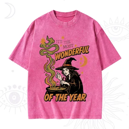 Purplehecate Is The Most Wonderful Time Halloween Washed T-Shirt