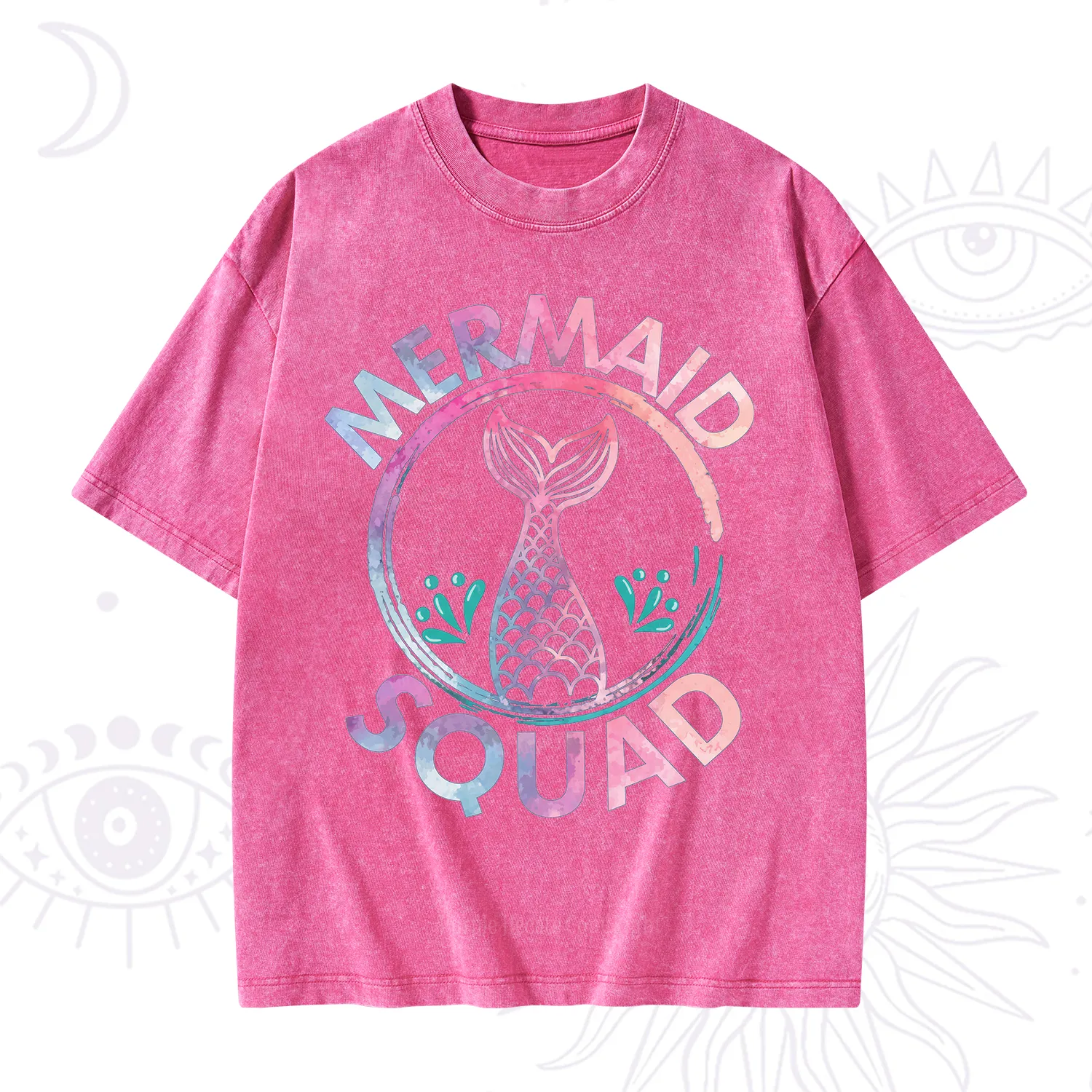 Purplehecate Mermaid Squad Washed T-Shirt