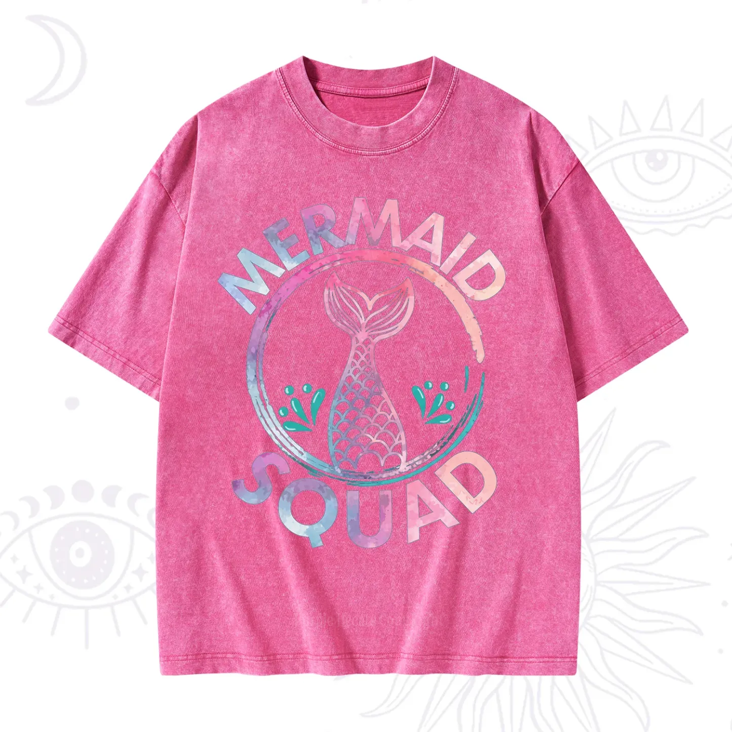 Purplehecate Mermaid Squad Washed T-Shirt
