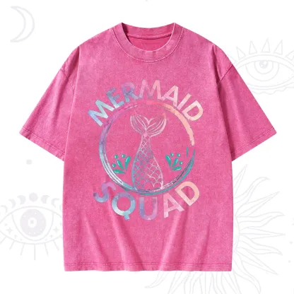 Purplehecate Mermaid Squad Washed T-Shirt