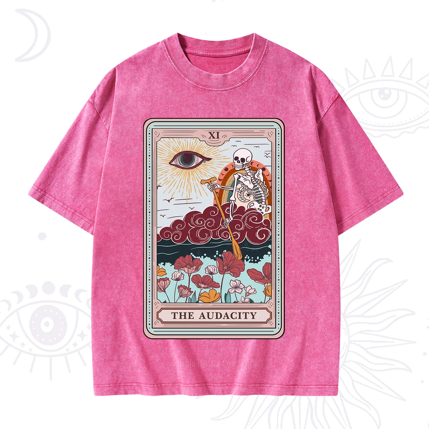 Purplehecate The Audacity Tarot Card Washed T-Shirt