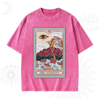 Purplehecate The Audacity Tarot Card Washed T-Shirt