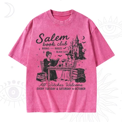 Purplehecate Salem Book Club Washed T-Shirt