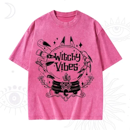 Purplehecate Witchy Vibes Washed T-Shirt