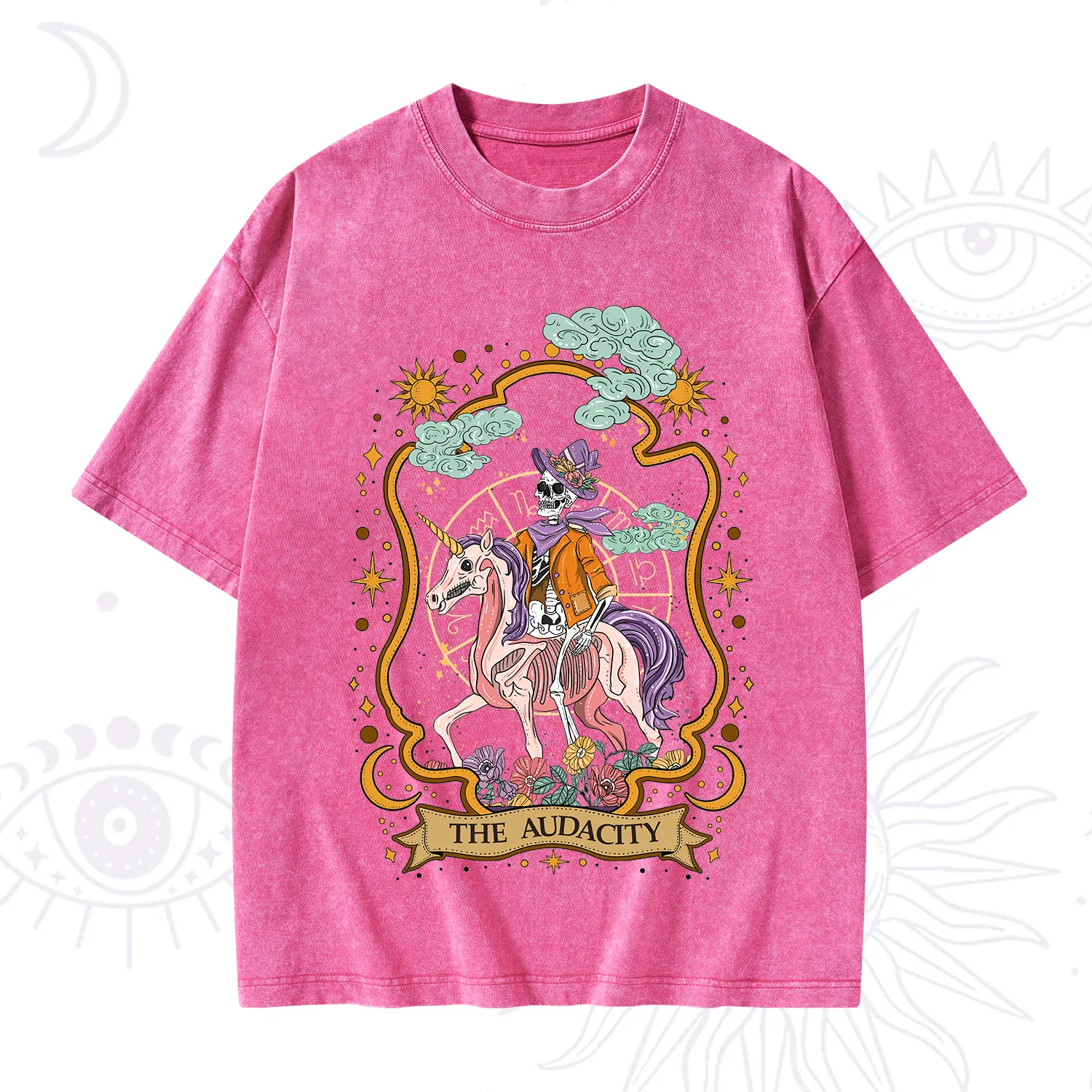 Purplehecate The Audacity Skeleton Washed T-Shirt