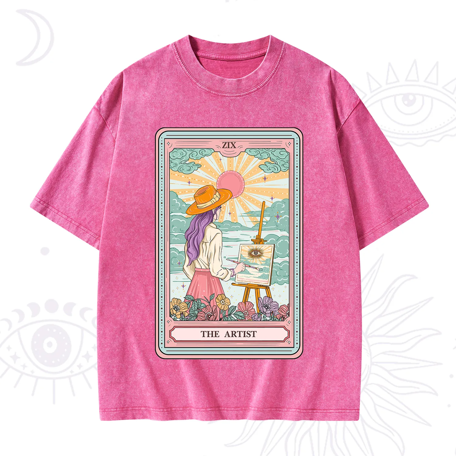 Purplehecate The Artist Tarot Washed T-Shirt