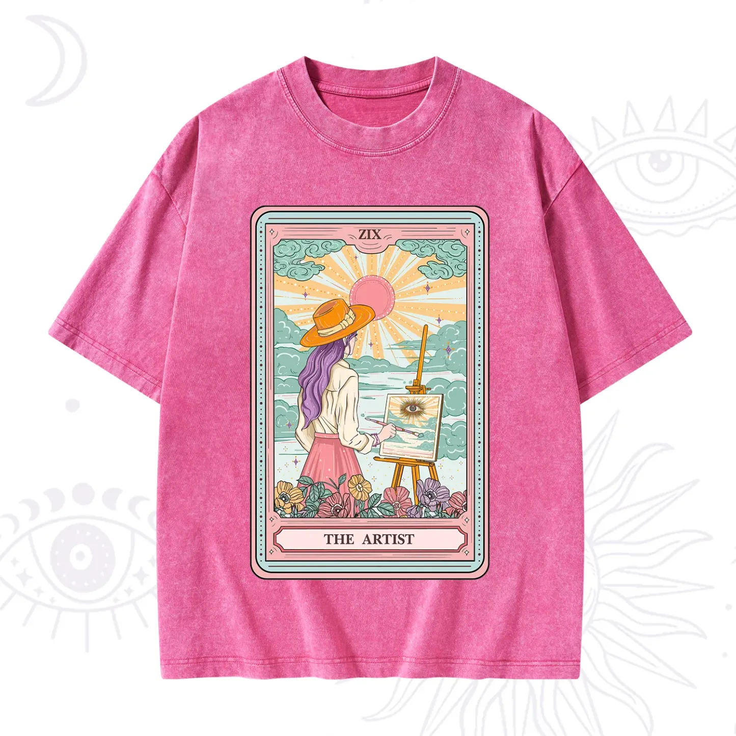 Purplehecate The Artist Tarot Washed T-Shirt