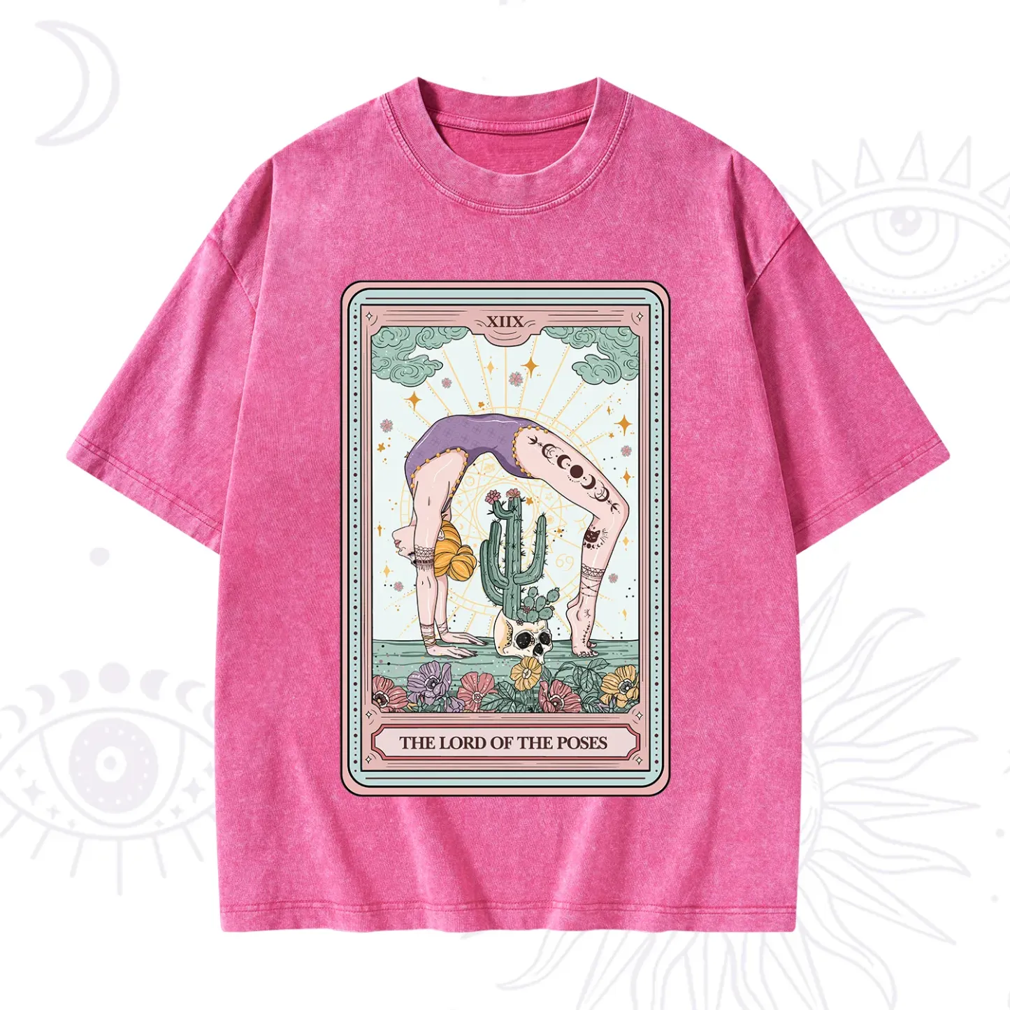 Purplehecate The Lord Of The Poses Tarot Washed T-Shirt