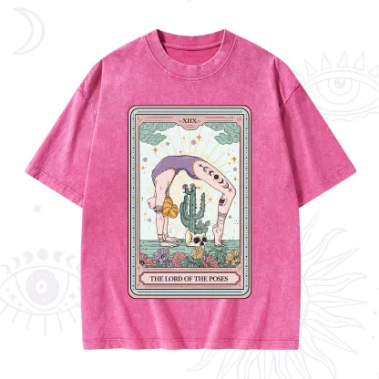 Purplehecate The Lord Of The Poses Tarot Washed T-Shirt