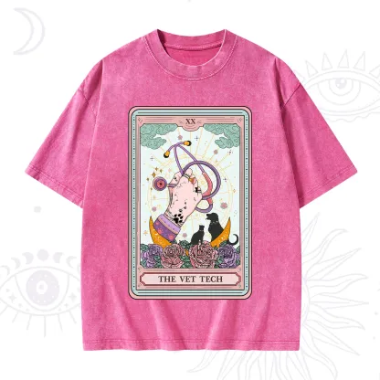 Purplehecate The Vet Tech Tarot Washed T-Shirt