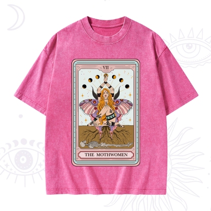 Purplehecate The Mothwomen Tarot Card Washed T-Shirt