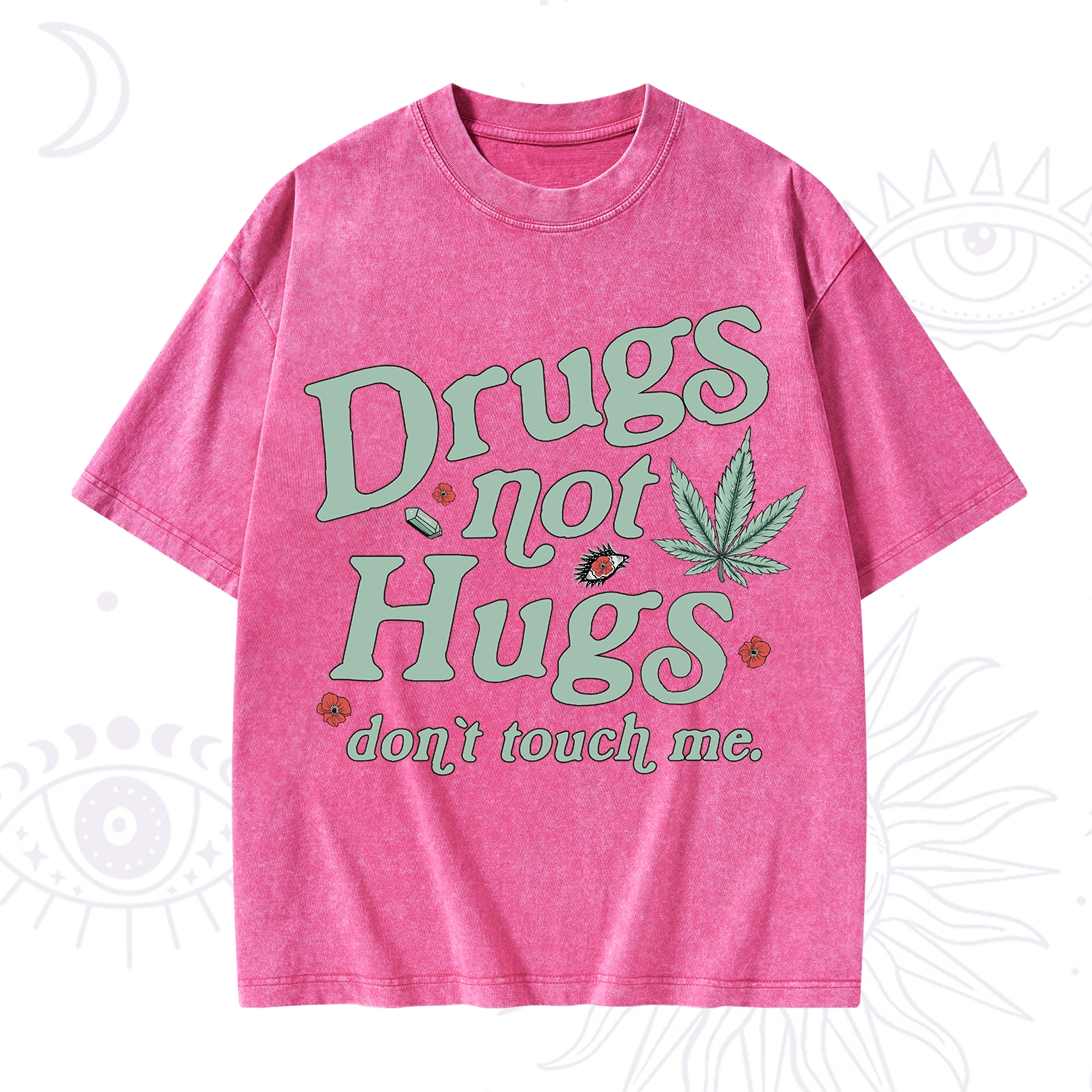 Purplehecate Sarcastic Weed Washed T-Shirt