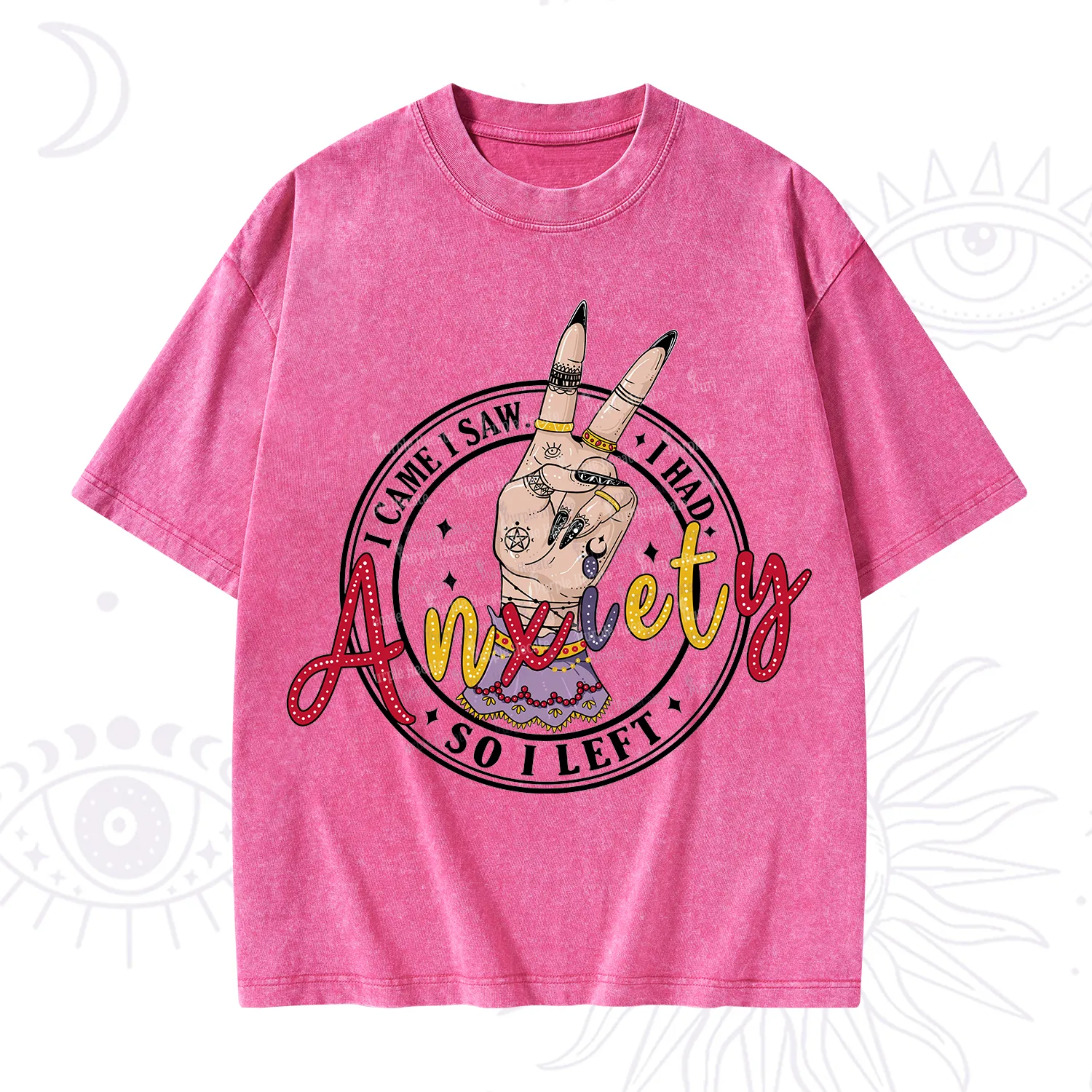 Purplehecate I Had Anxiety So I Left Washed T-Shirt