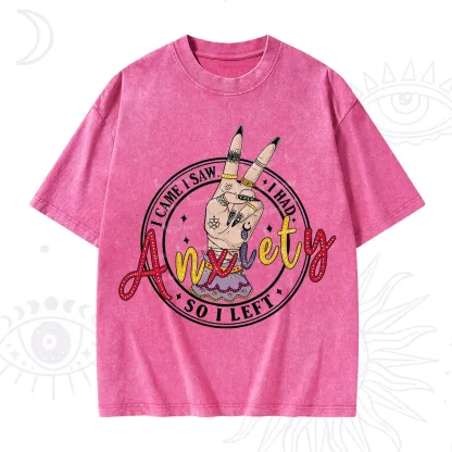 Purplehecate I Had Anxiety So I Left Washed T-Shirt