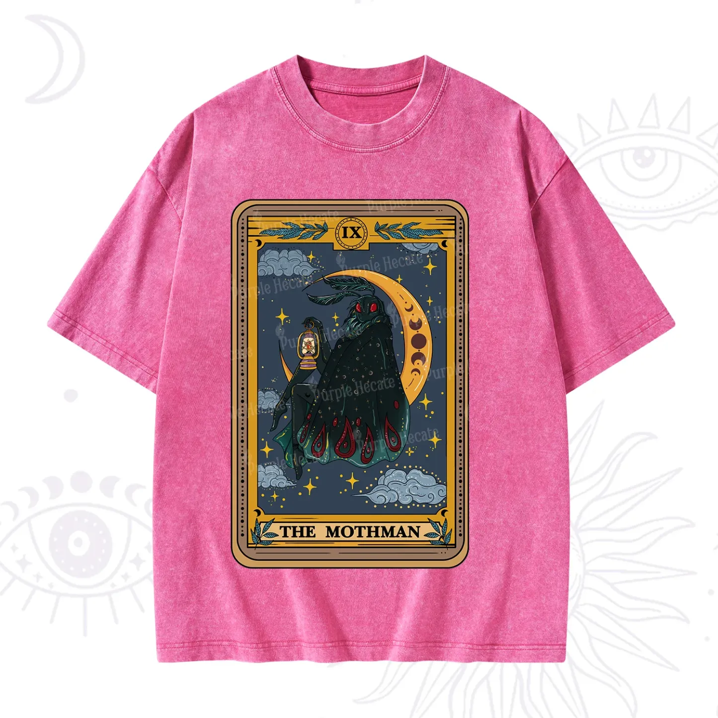 Purplehecate The Mothmen Tarot Washed T-Shirt