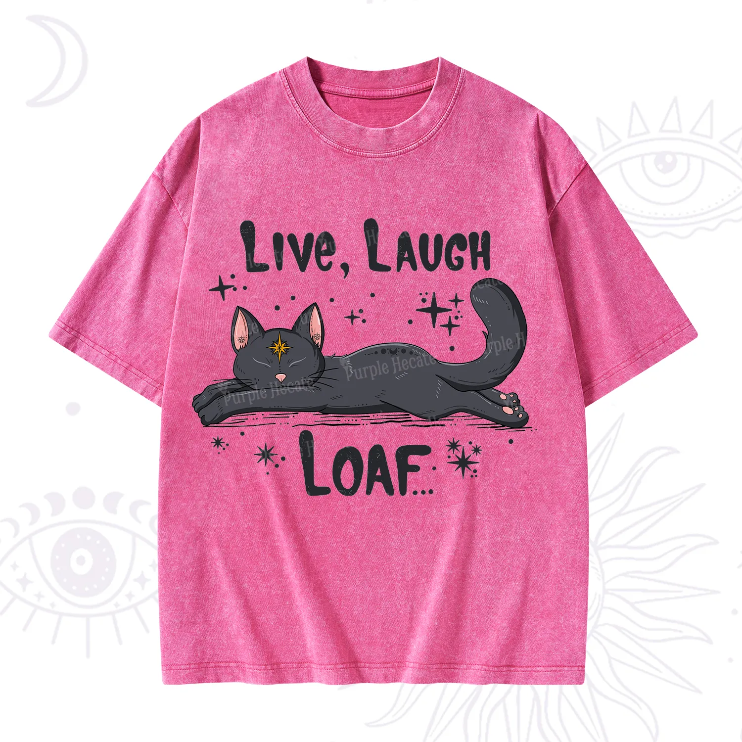 Purplehecate Live Laugh Loaf Washed T-Shirt