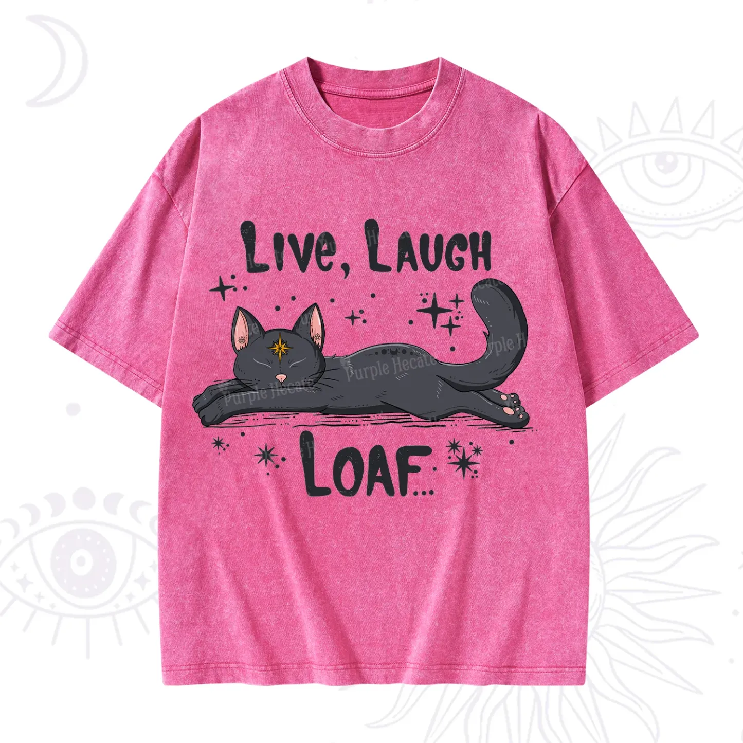 Purplehecate Live Laugh Loaf Washed T-Shirt
