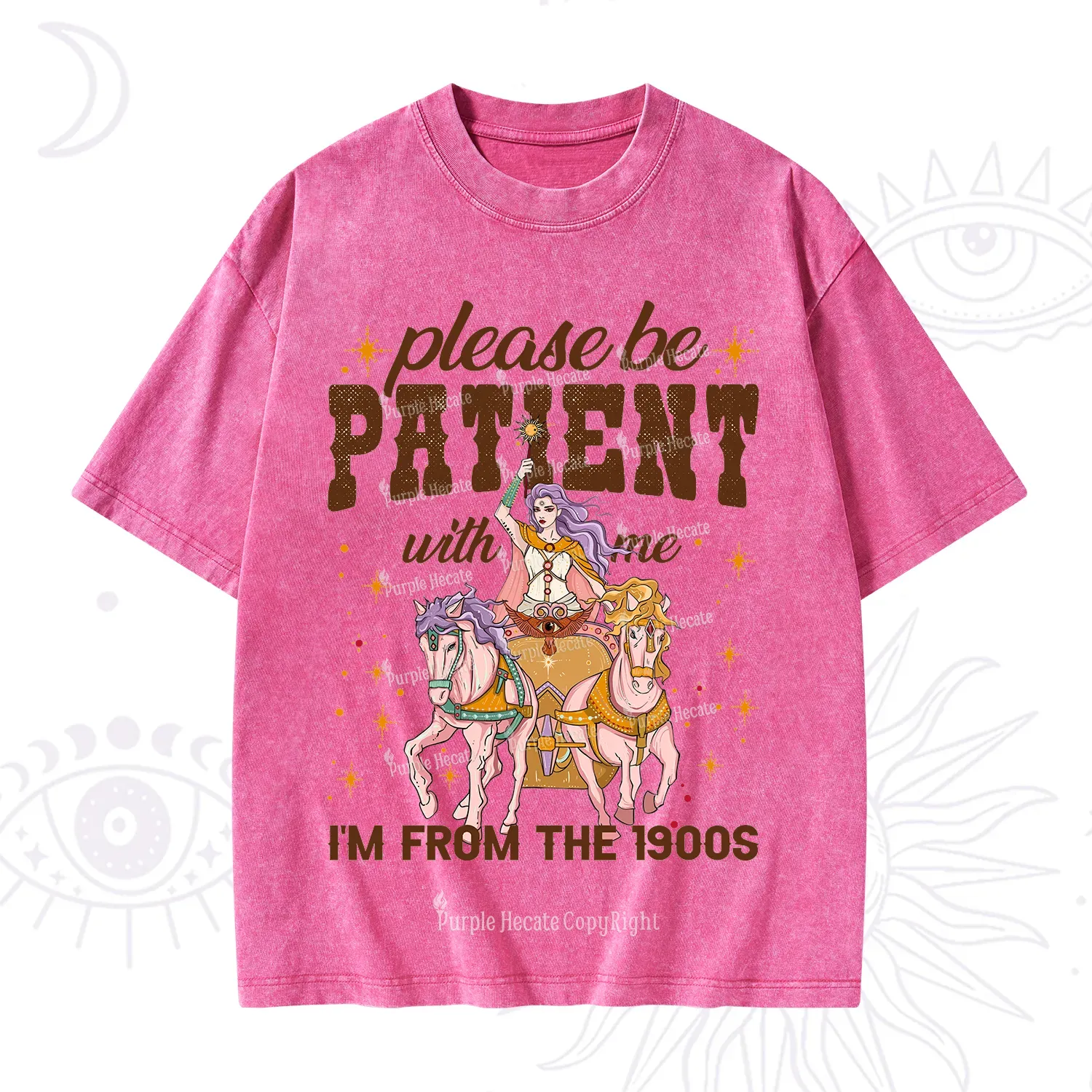 Purplehecate Please Be Patient With Me I'm From The 1900s Washed T-Shirt