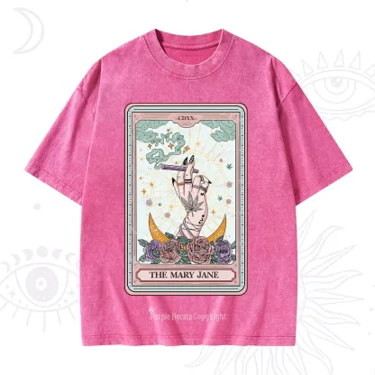 Purplehecate The Mary Jane Tarot Washed T-Shirt