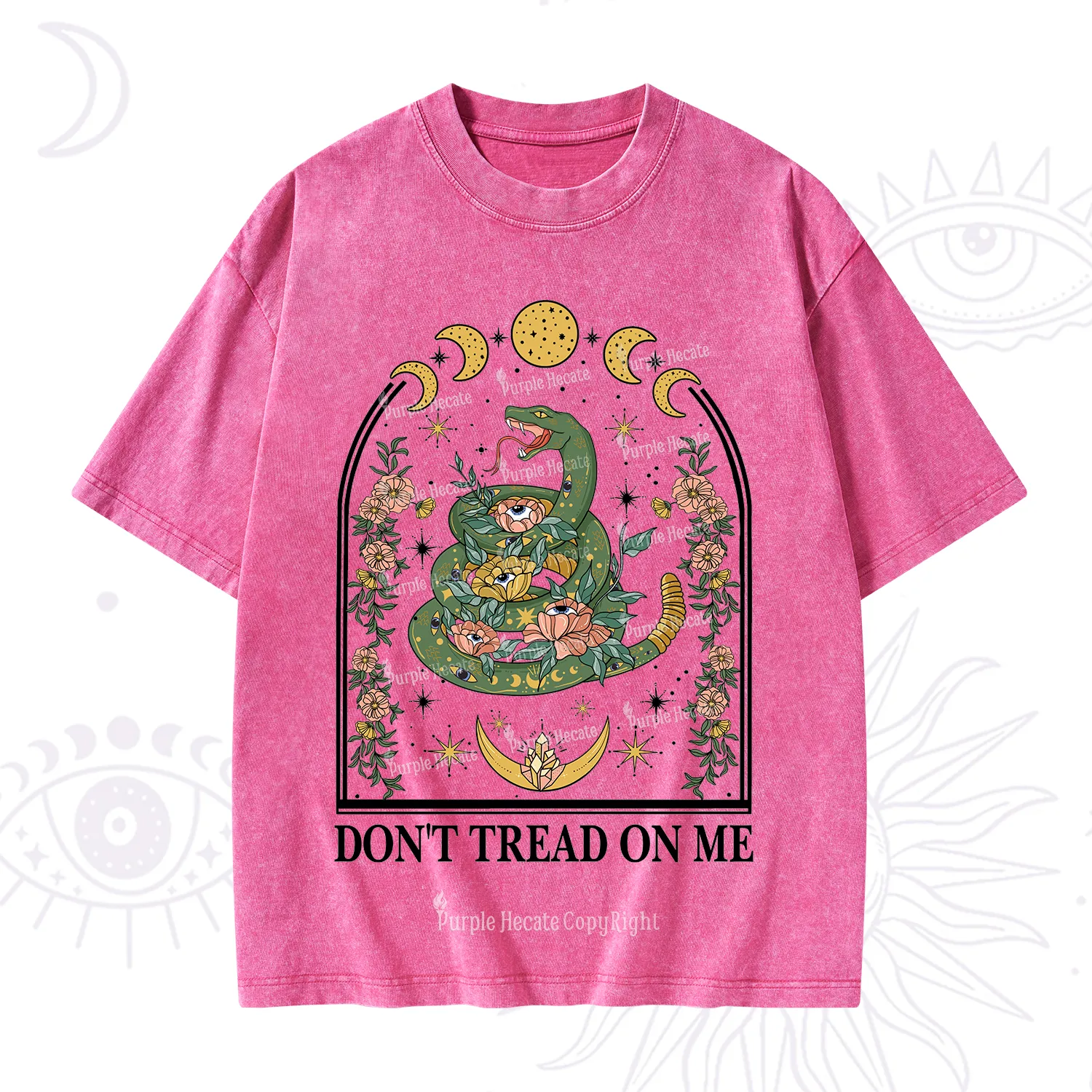 Purplehecate Don't Tread On Me Washed T-Shirt