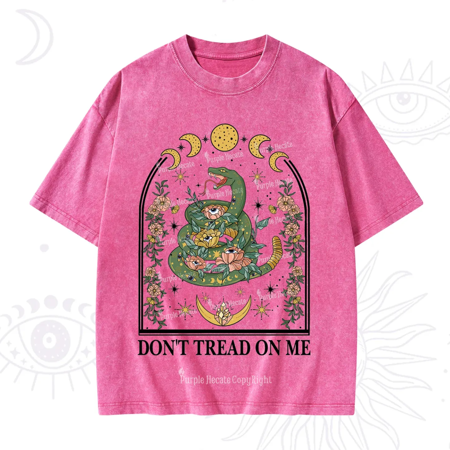 Purplehecate Don't Tread On Me Washed T-Shirt